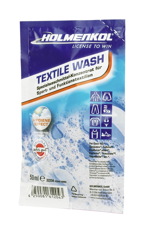 Detergent za funkcijska oblačila Holmenkol Textile Wash, 50ml