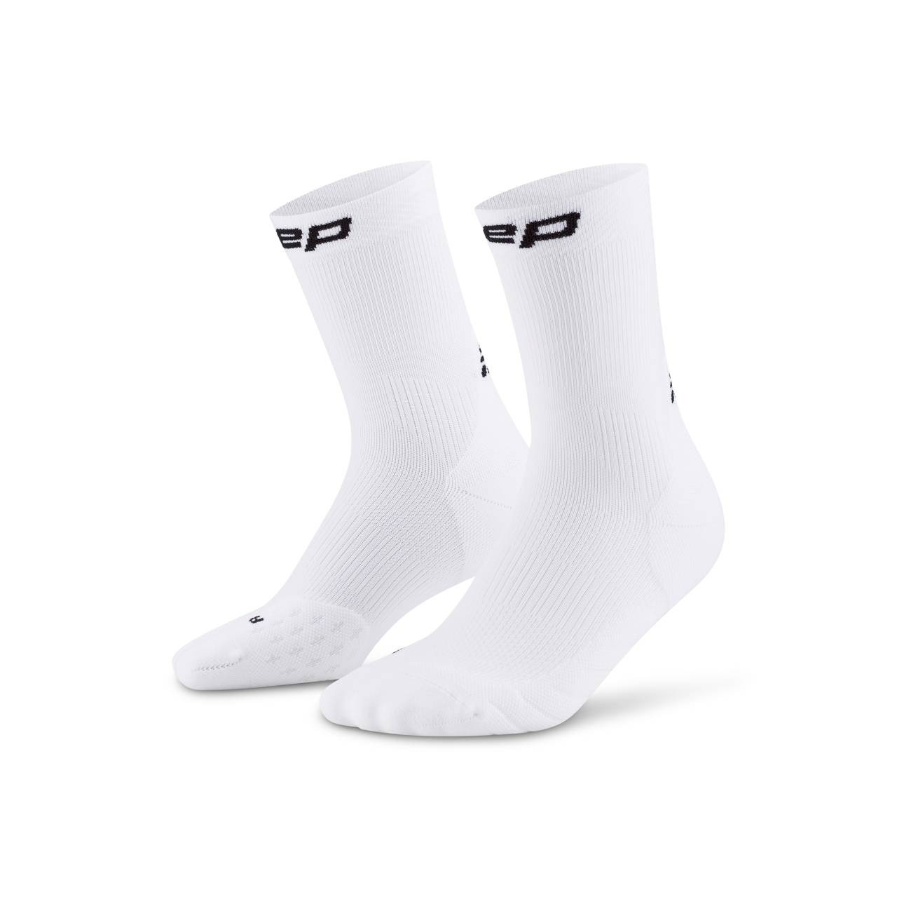 cep core run socks mid cut 5.0 white