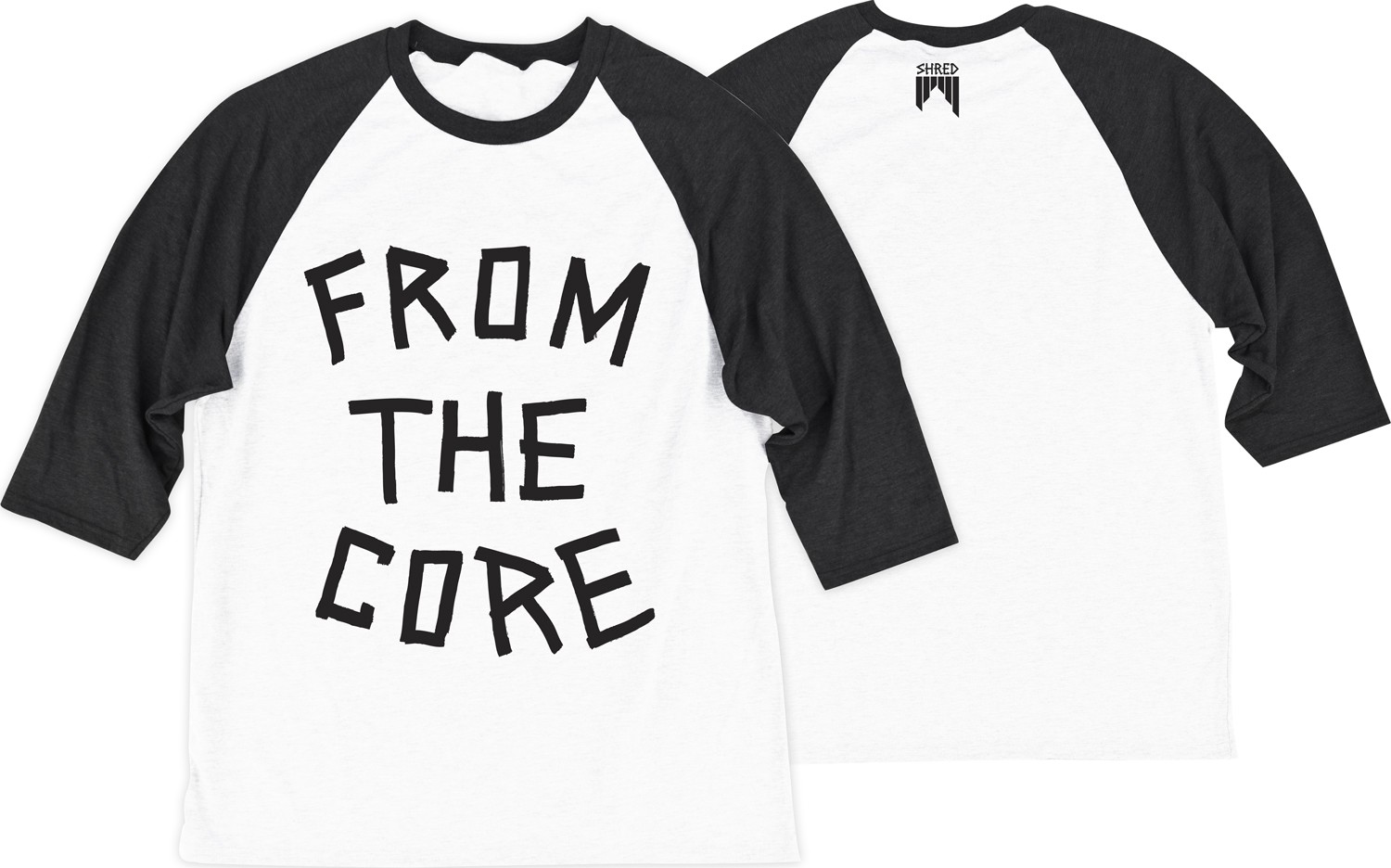 Shred 3/4 RAGLAN TEE FTC