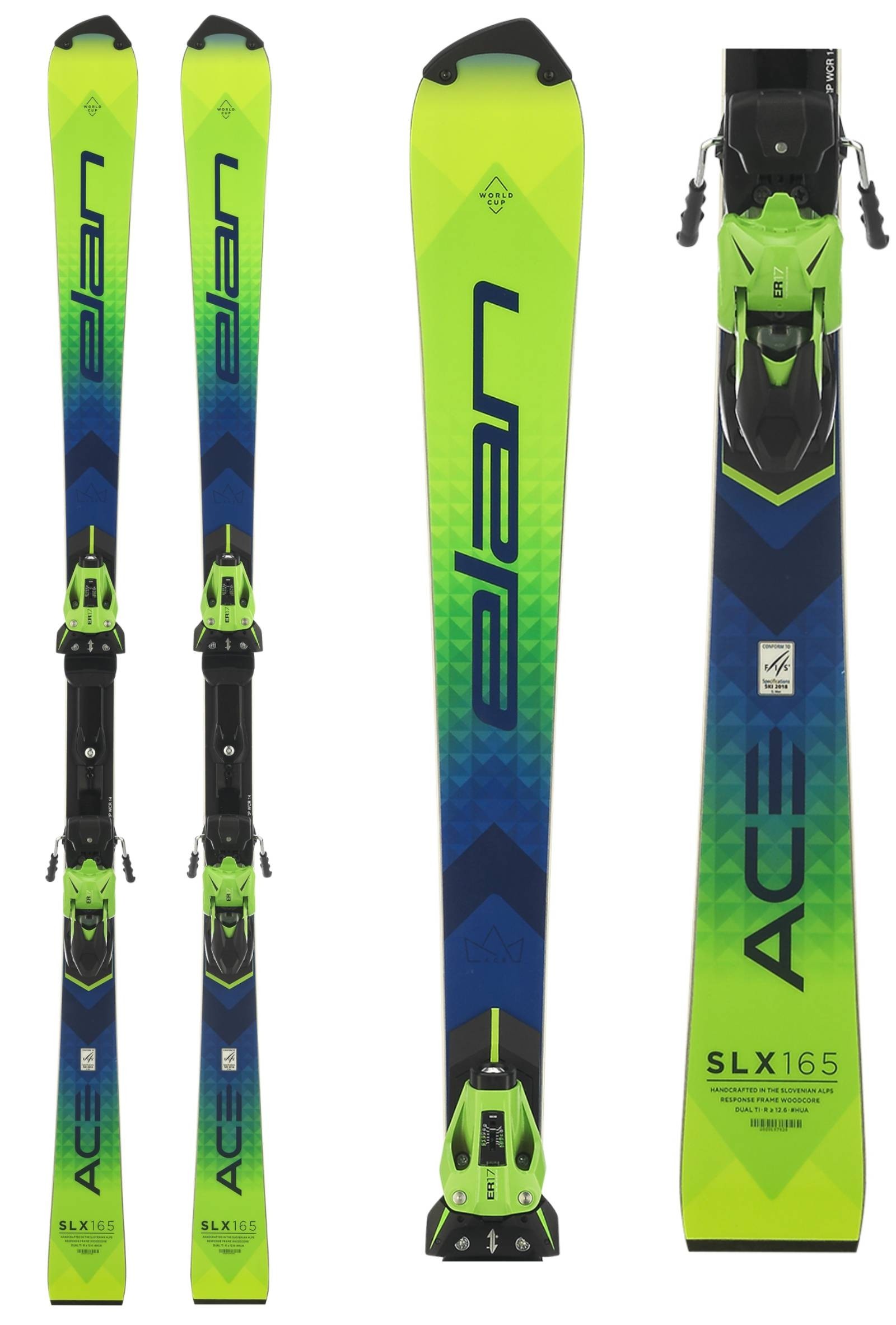 elan ace slx fis world cup plate