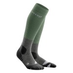 cep hiking merino compression socks green grey