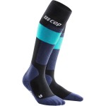 cep ski merino compression socks blue