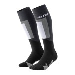 cep thermo socks skiing tall black grey