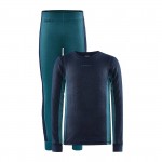 craft core dry baselayer set junior coral tide deeplake