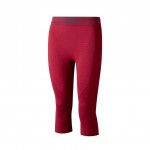lenz 6.0 merino women 3/4 pants red
