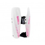 shred arm guards white pink
