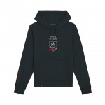 van deer logo hoodie black