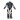 halti racing suit black grey white