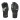 level race black ski gloves