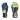 level sq jr cf yellow blue ski gloves
