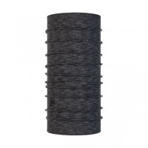 buff midweight merino wool tubular graphite multistripes