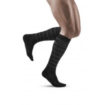 cep reflective compression socks men black