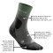 cep hiking merino mid cut socks green grey