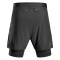 cep run shorts 2 in 1 black men