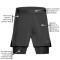 cep run shorts 2 in 1 black men