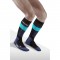 cep ski merino compression socks blue