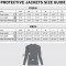 shred jackets size guide