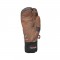 level off piste trigger leather gloves brown