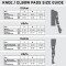 shred knee and elbow size chart