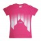 Shred t shirt mountain pink white